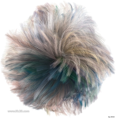 超现实彩色绒毛球背景PNG免抠素材